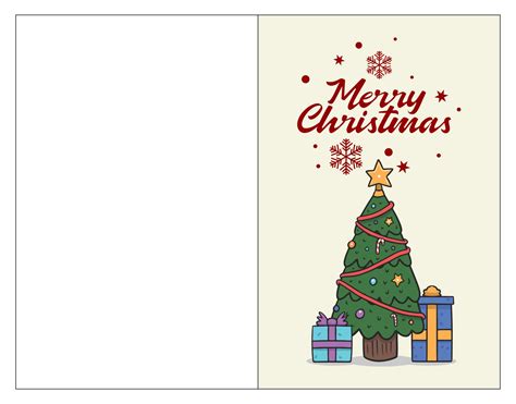 Christmas Card Templates - 10 Free PDF Printables | Printablee