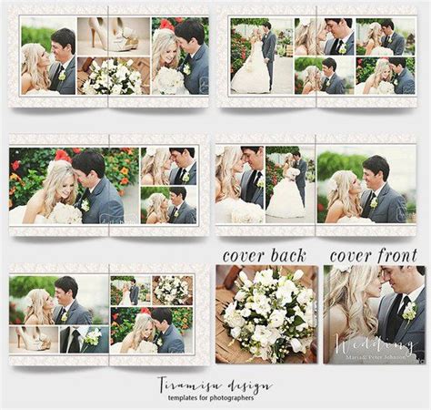 Wedding 2024 Album Printable PSD Photoshop Templates,classic Wedding Photo Album, Printable ...