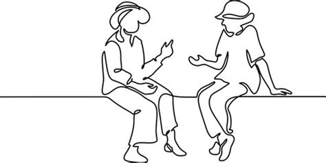 Two People Talking Drawing Vector Images (over 560)