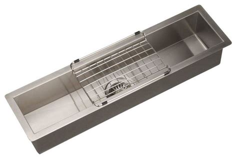 Houzer CTB-3285 Contempo Trough Series Undermount Stainless Steel Bar/Prep Sink - Contemporary ...