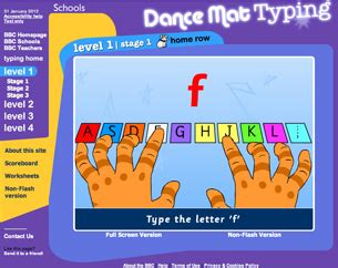 Dance Mat Typing