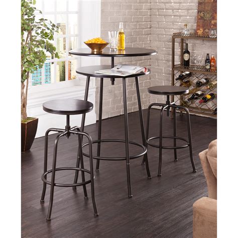 Amazon.com: Holly & Martin Kalomar 3pc Adjustable Pub Table & Stools: Kitchen & Dining