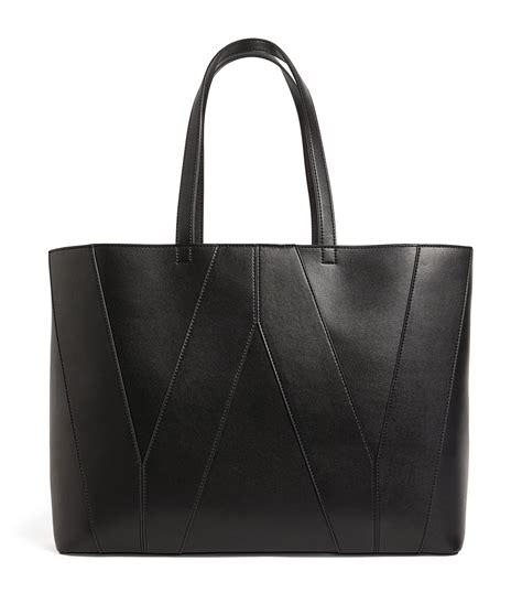 Weekend Max Mara black Leather Shopper Bag | Harrods UK