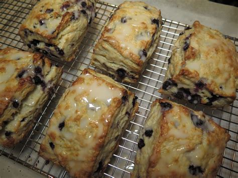 Mouthwatering Lemon Blueberry Scones with Lemon Glaze