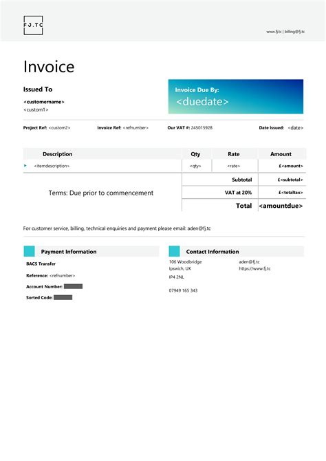 Quickbooks Online Invoice Templates – PARAHYENA