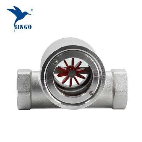 China Stainless Steel Paddle Wheel Inline Water Flow Indicator - China Water Flow Indicator ...