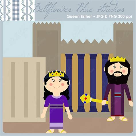 Queen Esther Digital Clipart full Color Version - Etsy