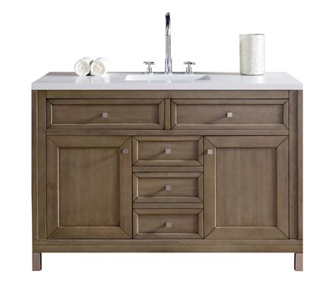 Scratch and Dent 48 Inch Single Sink Walnut Bathroom Vanity | James Martin