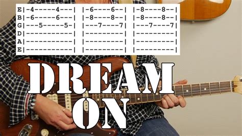 Dream On Intro Guitar Lesson By Aerosmith WITH TABS, 58% OFF