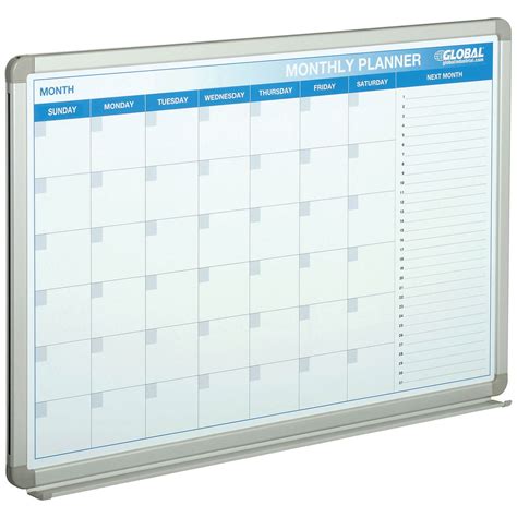 36"W x 24"H Magnetic Dry Erase Calendar Board - Walmart.com - Walmart.com