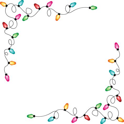 Christmas lights string isolated on white background vector 9931432 Vector Art at Vecteezy