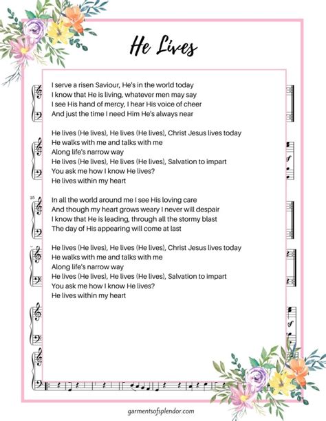 40 Beautiful Easter Hymns (with Free Printable Lyrics)