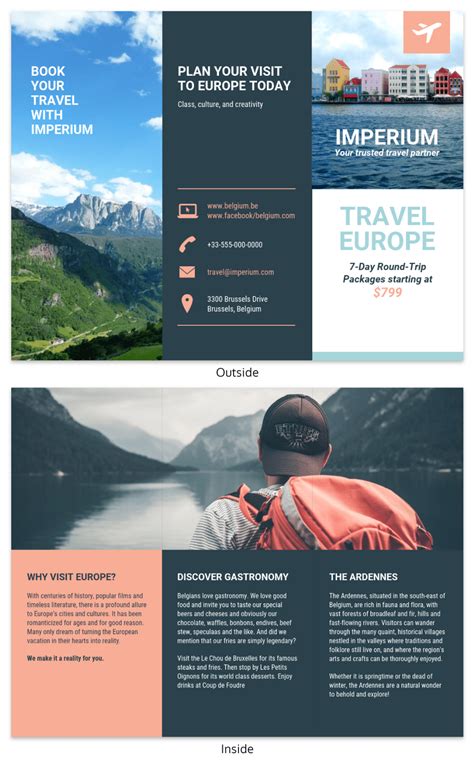 Free travel brochure templates for microsoft word - smilevsa