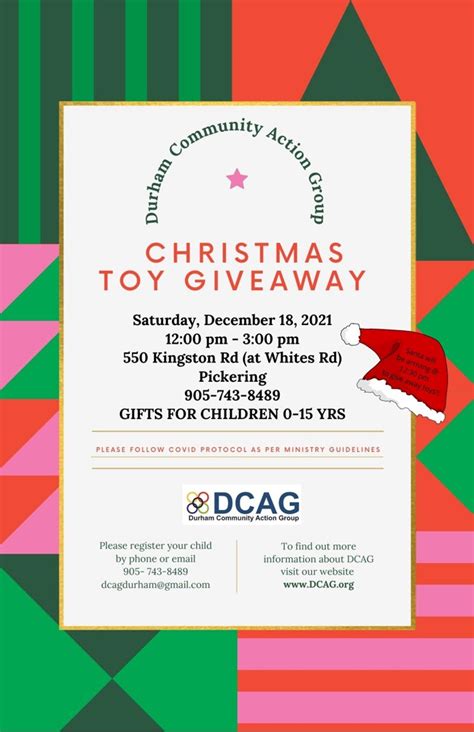 CHRISTMAS TOY GIVEAWAY – DCAG