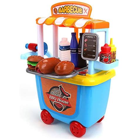 Kids Play Food And Ice Cream Truck Toy Cart– Zincera