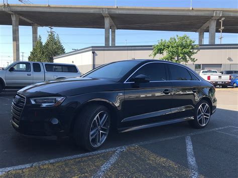 Black Audi A3 20% 3M Color Stable Tint. #Emeraldcitywindowtinting#seattlebestwindowtinting# ...