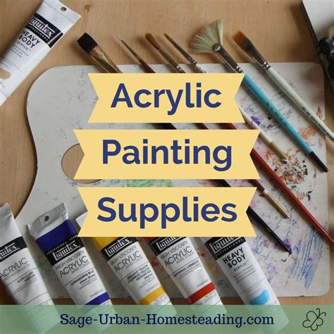 Guide to Acrylic Painting Supplies