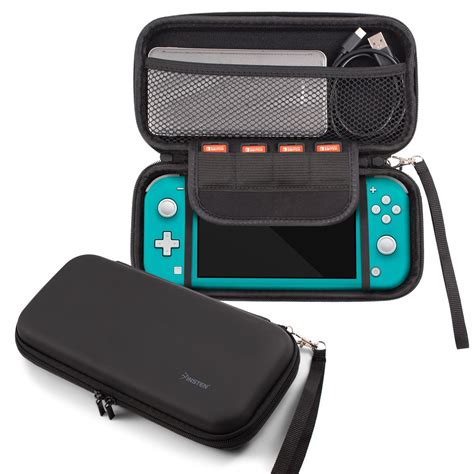 For Nintendo Switch Lite Case, Portable Travel Carrying Case EVA Hard Shell Protective Zip Pouch ...