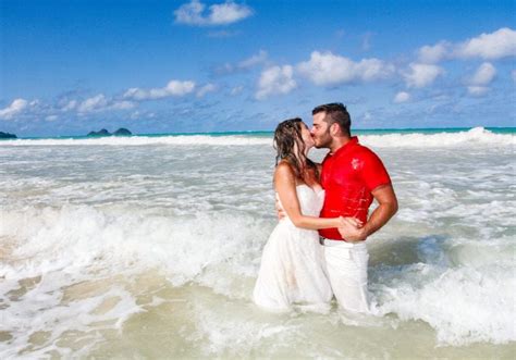 Affordable Barefoot Hawaii Beach Wedding Package in Oahu and Kauai by Sweet Hawaii Wedding