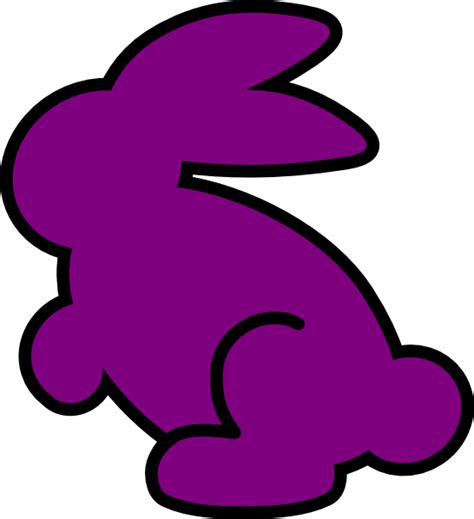 Dark Pink Bunny Clip Art at Clker.com - vector clip art online, royalty free & public domain