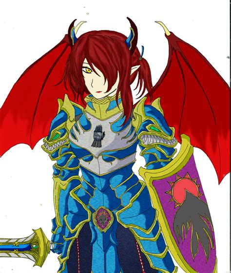 Eclair D'Corbeau, Alu-Fiend Paladin of Torm by astarael13 on DeviantArt