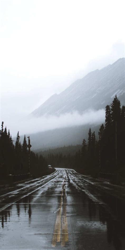 🔥 Free download Alberta Canada road rainy day iPhone Wallpaper Iphone wallpaper [1080x2160] for ...