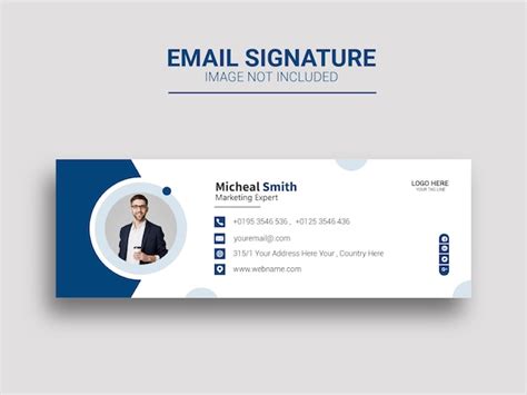 Premium Vector | Email signature design and professional facebook banner template