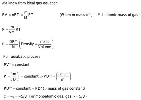 in an adiabatic process if pressure P and density d of a monoatomic gas are related as P is ...