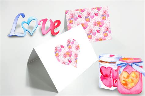 Watercolor Valentine's Day on Behance