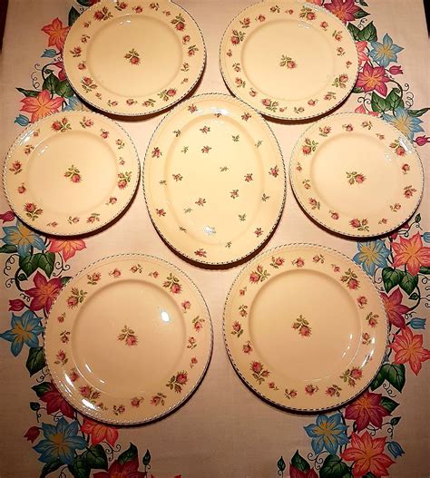 Johnson Brothers 12 Rose Chintz Platter, English Rose Pattern, Shabby Chic Dinnerware, 1940's