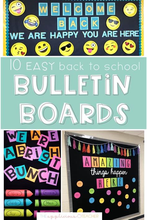 Cool Back To School Bulletin Boards