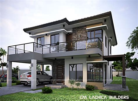 Modern Design 3D PERSPECTIVE K Home Design, Zen House Design, Bungalow Haus Design, 2 Storey ...