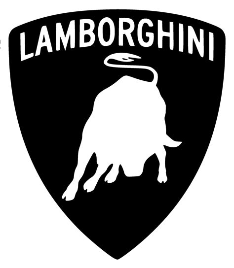 Lamborghini Logo Black and White – Brands Logos