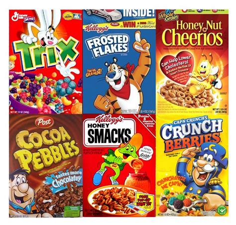 Image result for kids cereal box images | Kids cereal, Cereal, Camping meals for kids