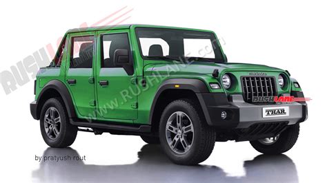 2023 Mahindra Thar 5 Door Convertible Looks Promising - Renders