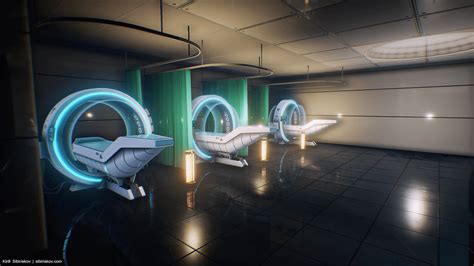 Modular Sci-Fi Hospital by Kirill Sibiriakov in Environments - UE4 Marketplace