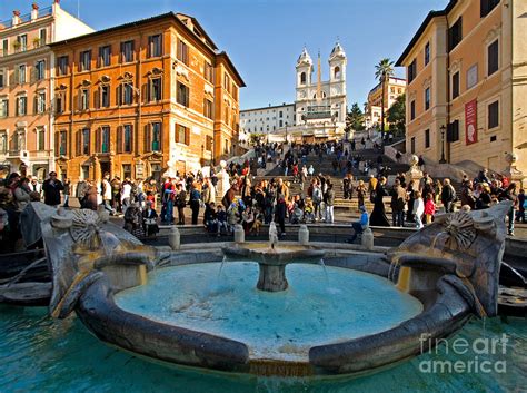 Barcaccia Fountain Photograph by Tim Holt - Fine Art America