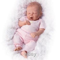 The Ashton-Drake Galleries Realistic Silicone Reborn Real Sleepy Girl Baby Doll