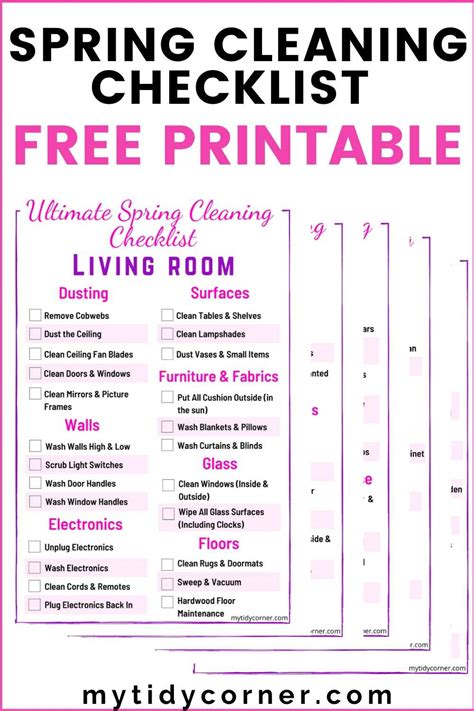 Ultimate Spring Cleaning Checklist + Printable PDF Free!