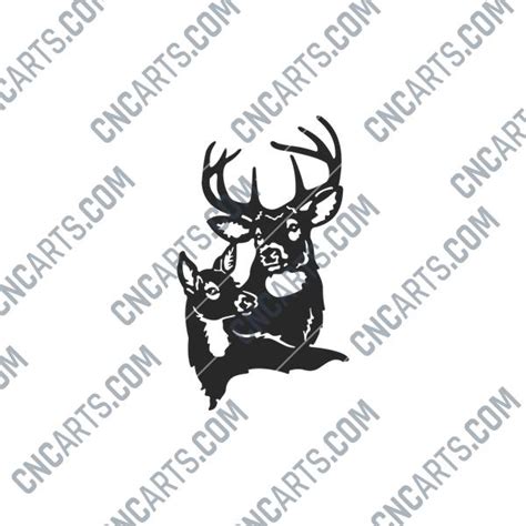 Deer DXF Files - Download Deer CNC Designs