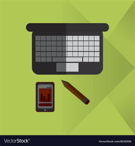 Office icon design Royalty Free Vector Image - VectorStock