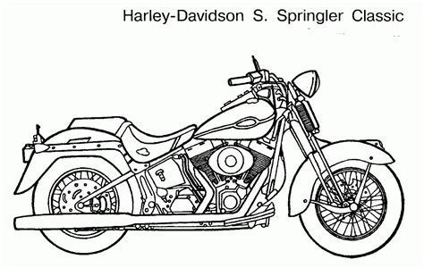 Motorcycle Coloring Pages Harley Davidson Coloring Pages Motorcycle Coloring Pages Harley ...