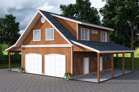 Garage Apartment with Art Studio - 35443GH | Architectural Designs - House Plans