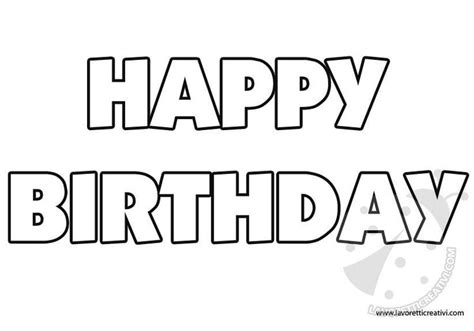 Happy Birthday Bubble Letters Coloring Pages Sketch Coloring Page CE2