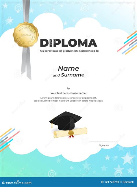 Graduation Diploma Template Database