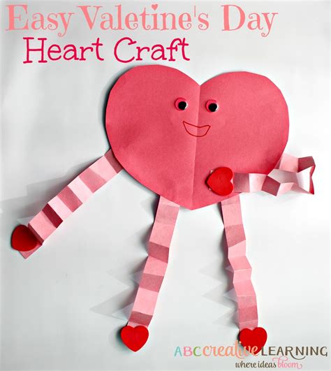 Easy and Cute Valentine's Day Heart Craft For Kids