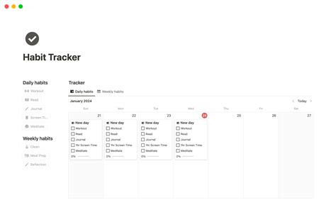 Habit Tracker | Notion Template