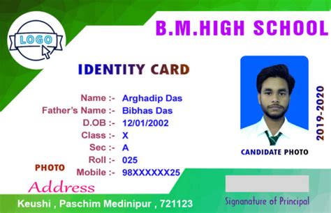 School Smart Id card psd » Picturedensity