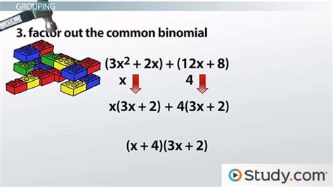 Factoring by Grouping | Definition, Steps & Examples - Lesson | Study.com