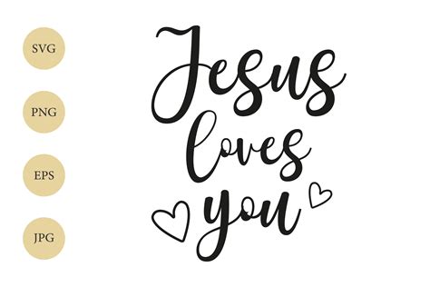 Jesus loves you SVG, Jesus SVG, Christian Quote SVG By MadeToMoveArt | TheHungryJPEG